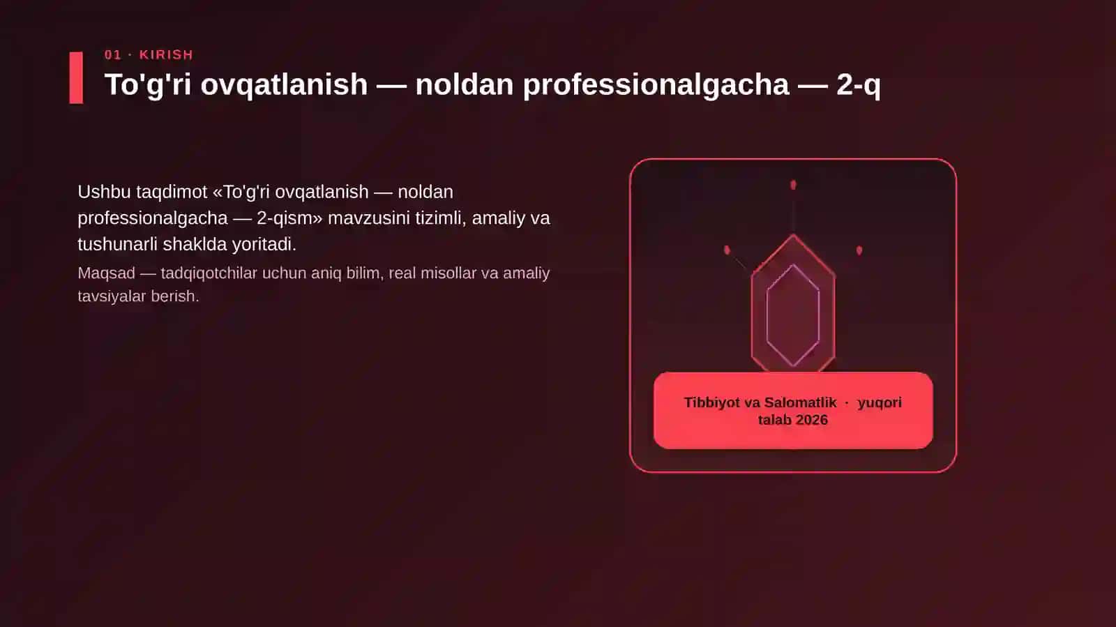 To'g'ri ovqatlanish — noldan professionalgacha — 2-qism 3