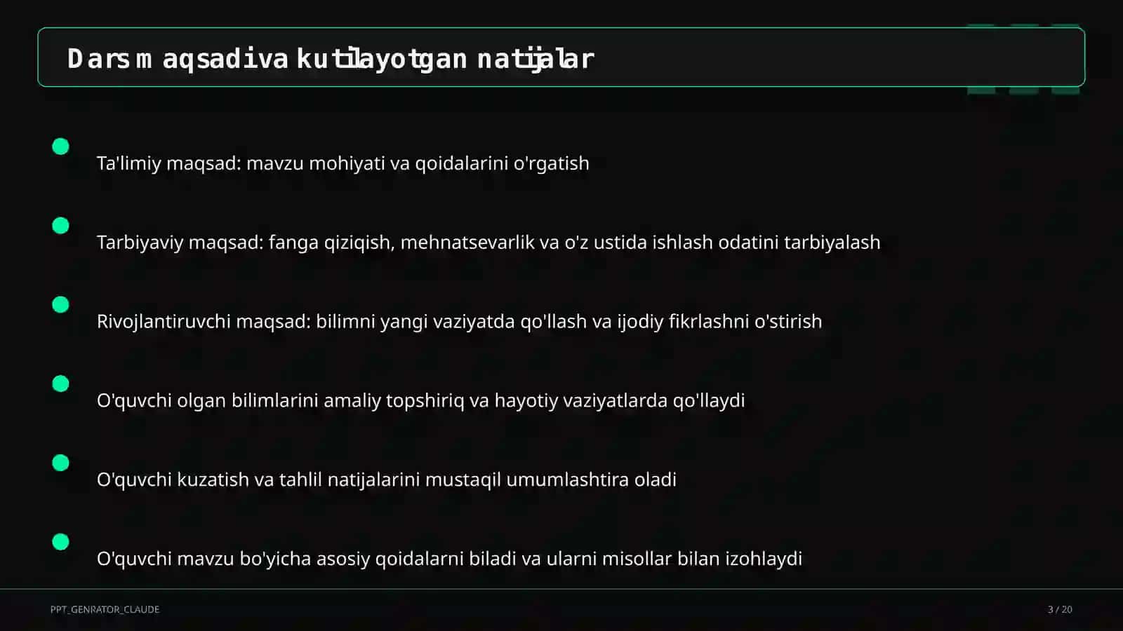 Texnologiya xonasida xavfsizlik qoidalari (5-sinf) 3