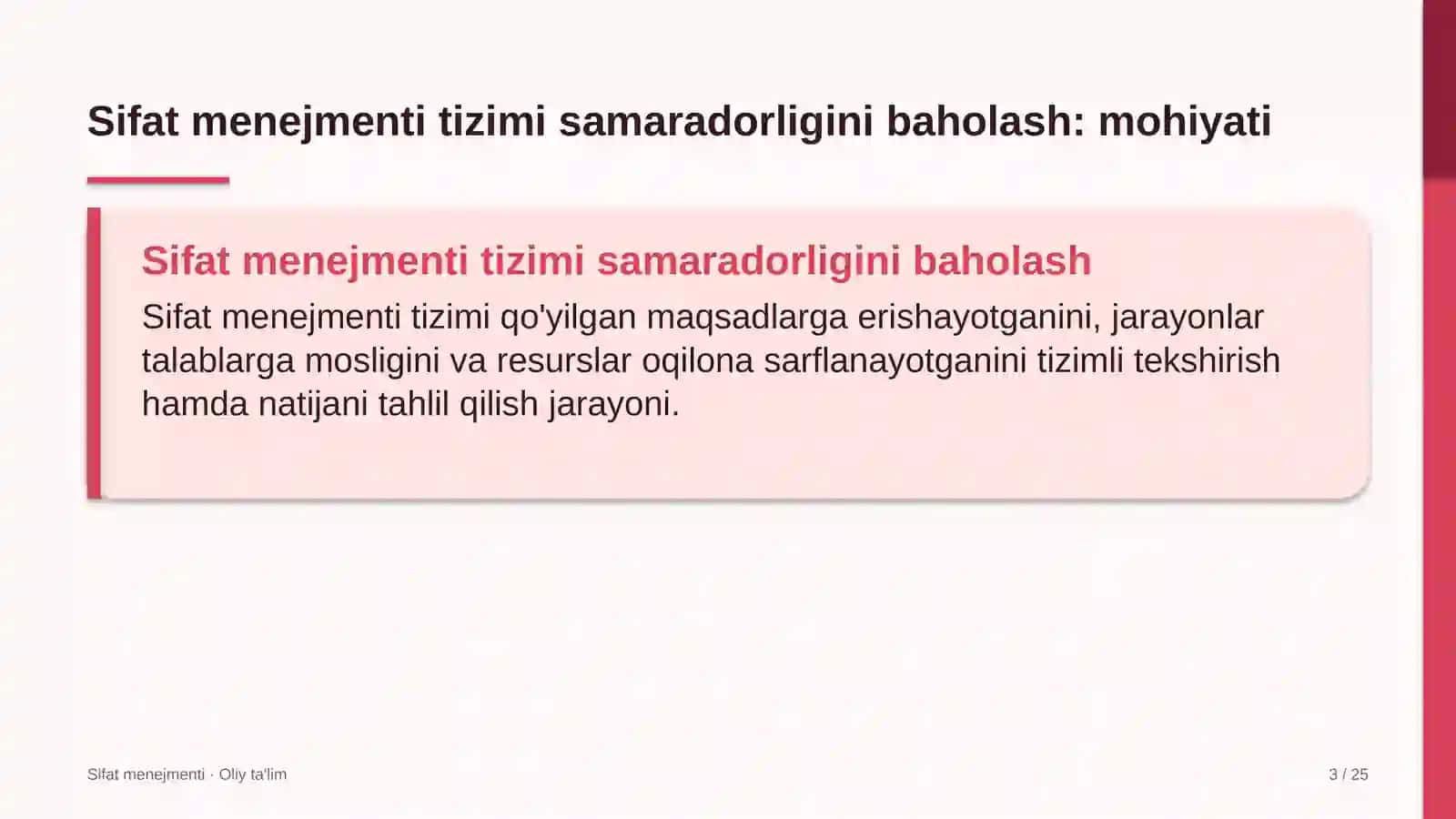 Ko'rgazma-yarmarkalarda sifat menejmenti tizimi samaradorligini baholash 3