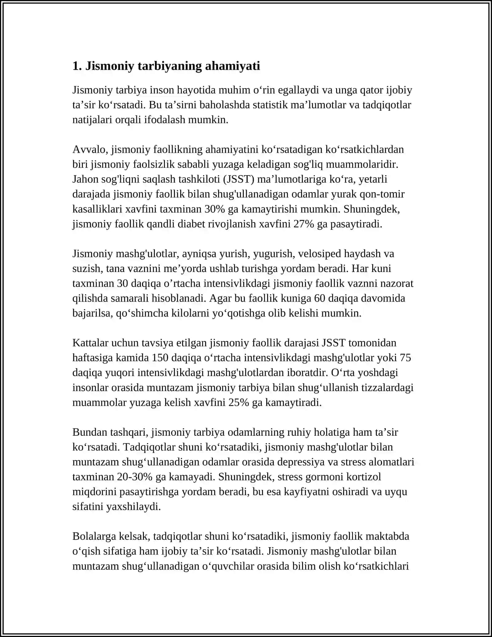 Jismoniy va Estetik Tarbiya 3