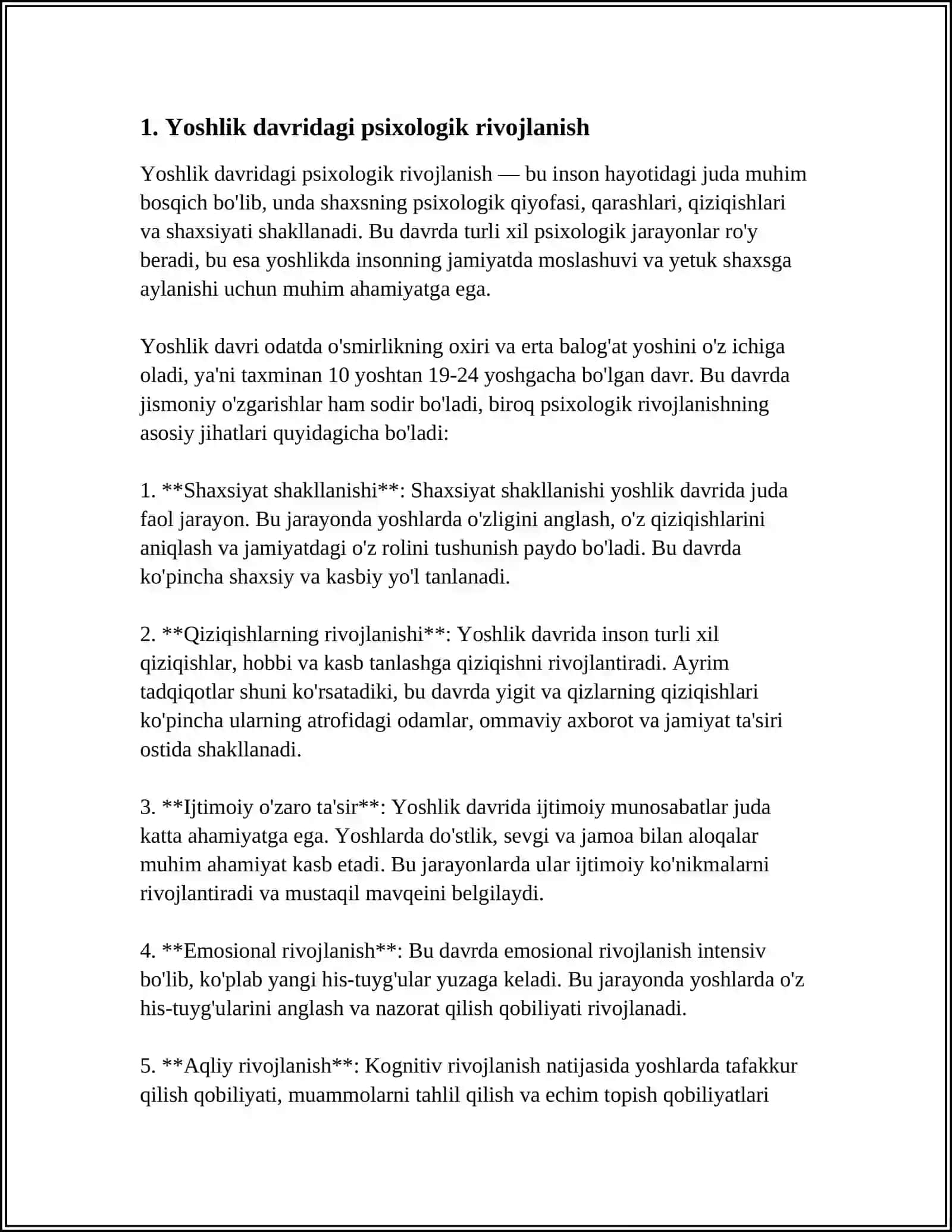 YOSHDA PSIXOLOGIK RIVOJLANISH 3
