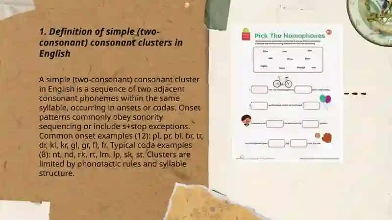 Simple consonant closter 3