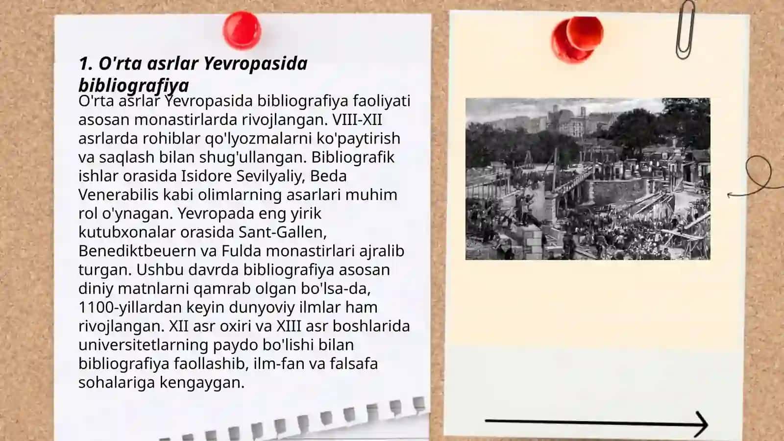 O'rta asrlarda biblografiyaning rivojlanishi 3