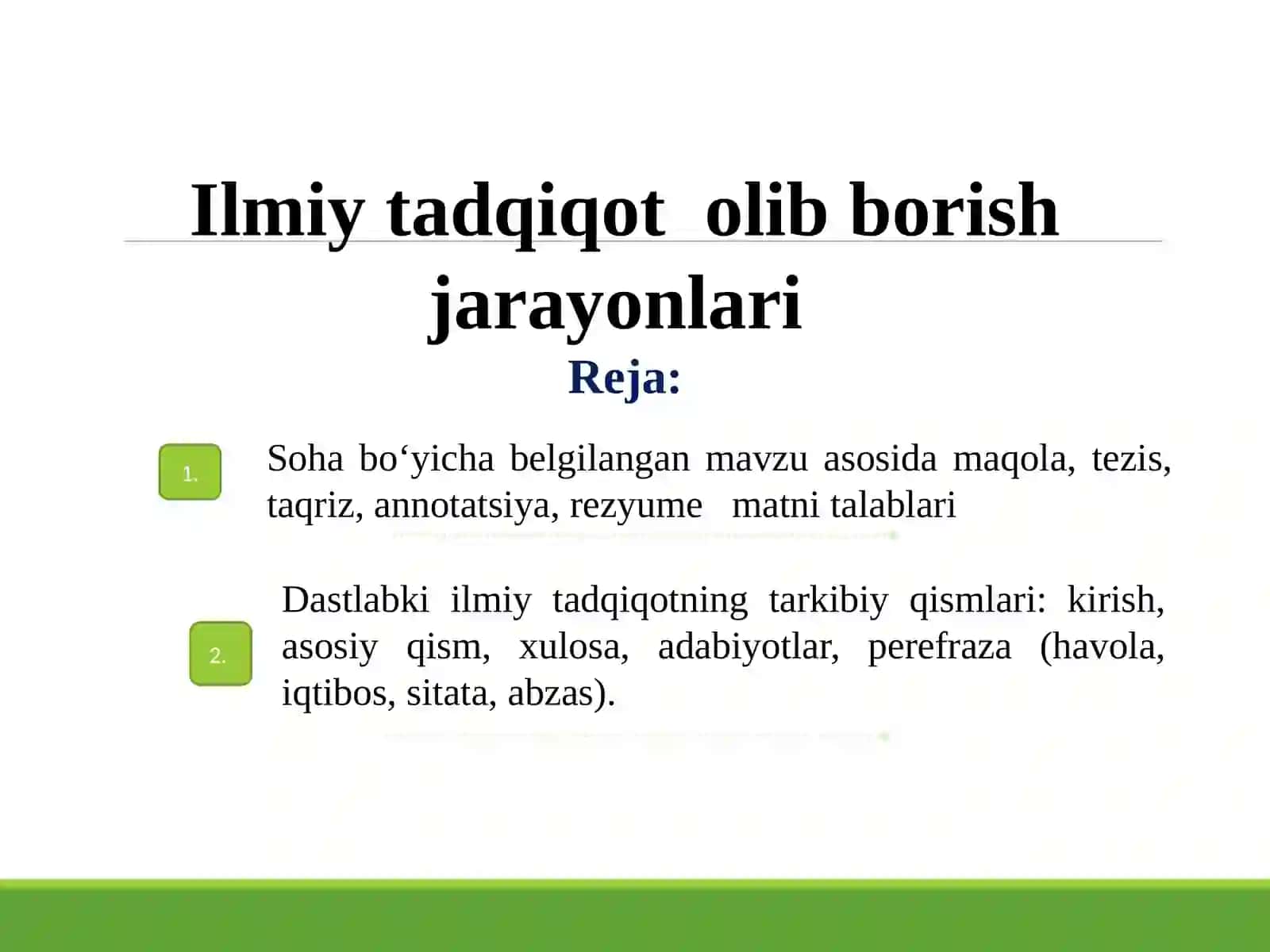 O‘zbekiston Milliy O‘zbek Filologiyasi Fakulteti Kompyuter Lingvistikasi va Amaliy Tilshunoslik Kafedrasi 3