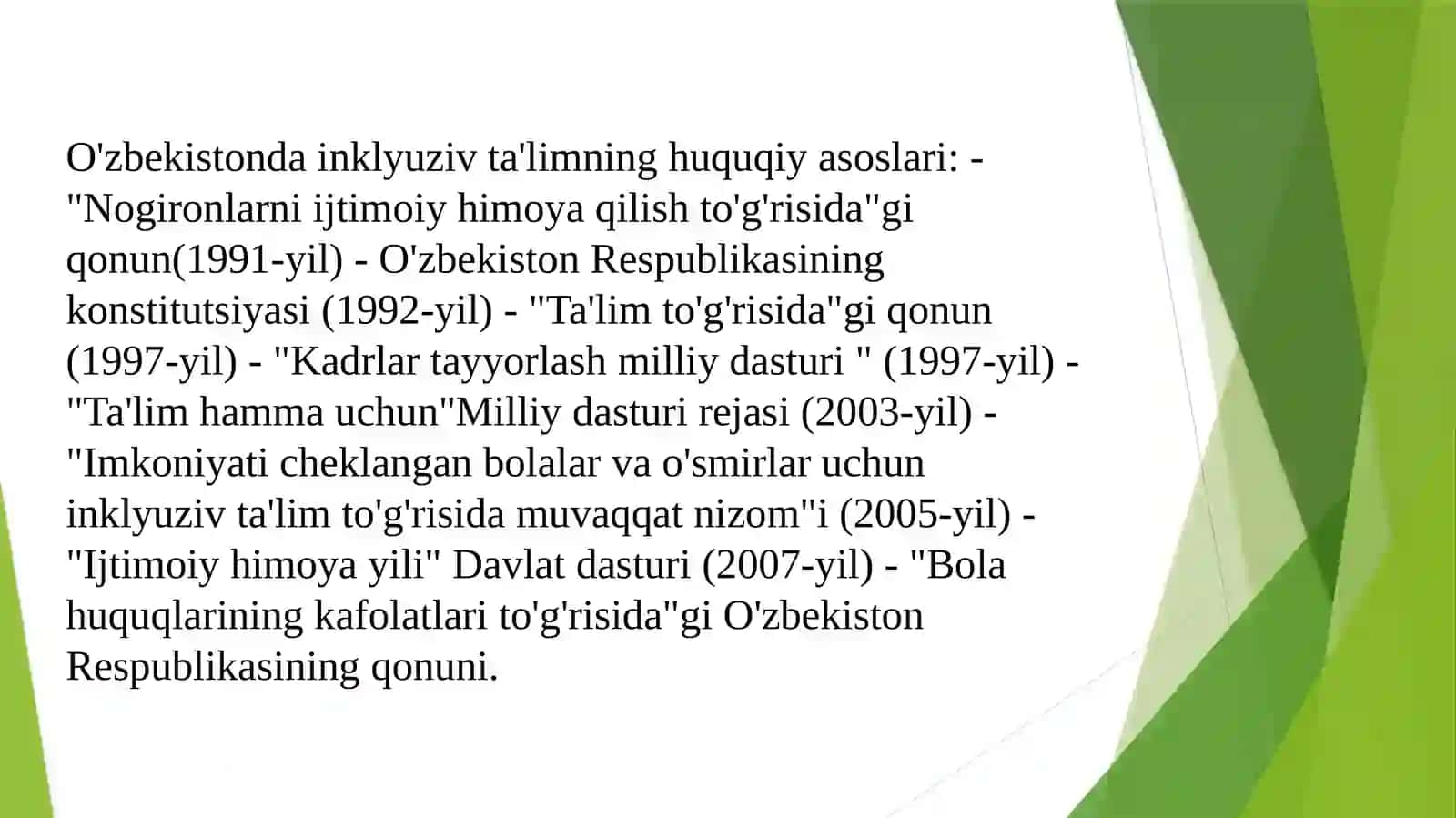 O'zbekistonda inklyuziv ta'limning huquqiy asoslari 3