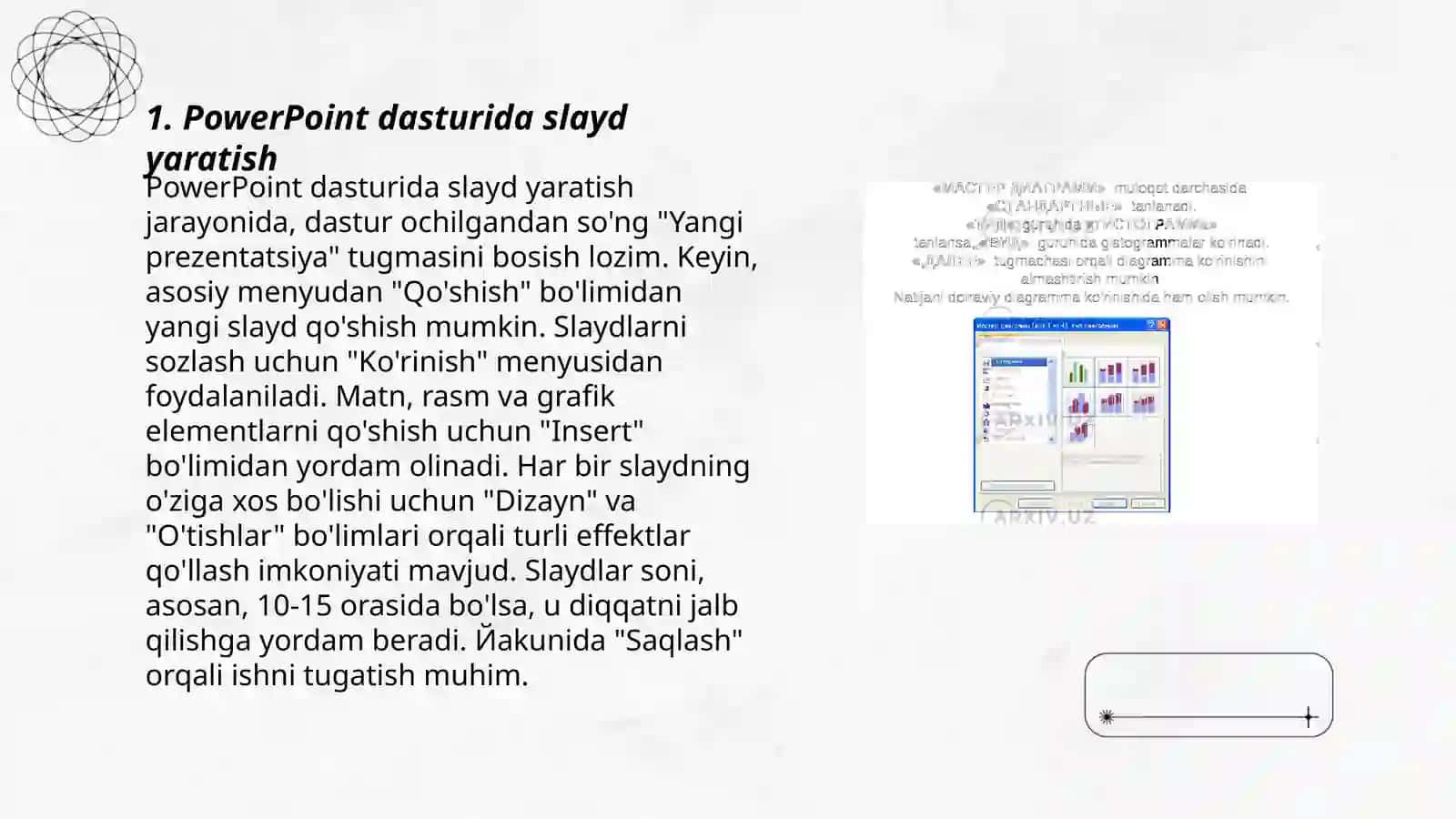 PowerPoint dasturi bilan ishlash 3
