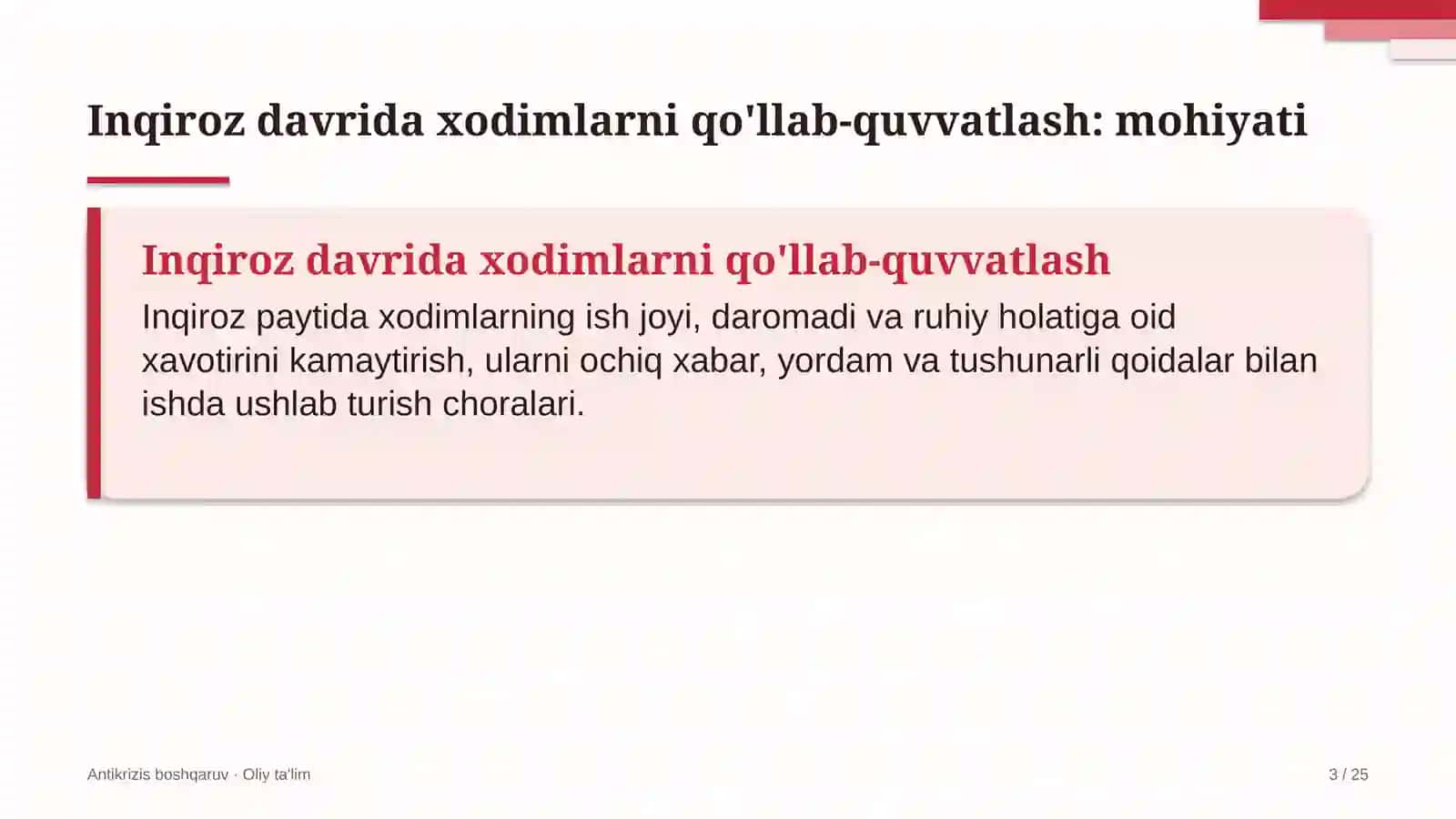 neft mahsulotlari savdosida inqiroz davrida xodimlarni qo'llab quvvatlash 6569 3
