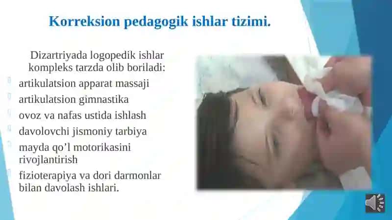 Dizartriyani Bartaraf Etishda Korreksion-Pedagogik Ishlar Tizimi 3