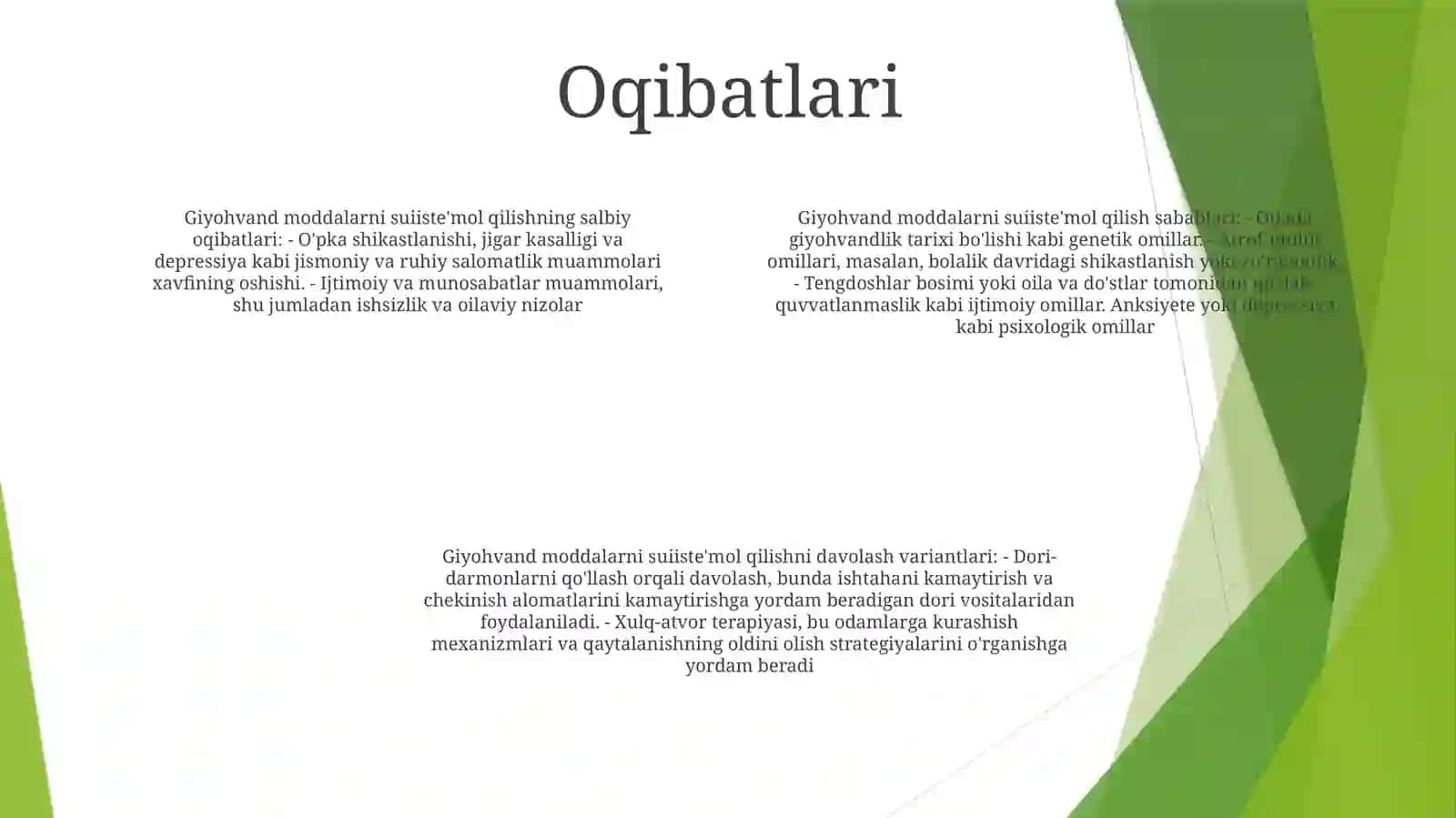 OʻSmirlar Giyohvandligining Sabab Va Oqibatlari 3