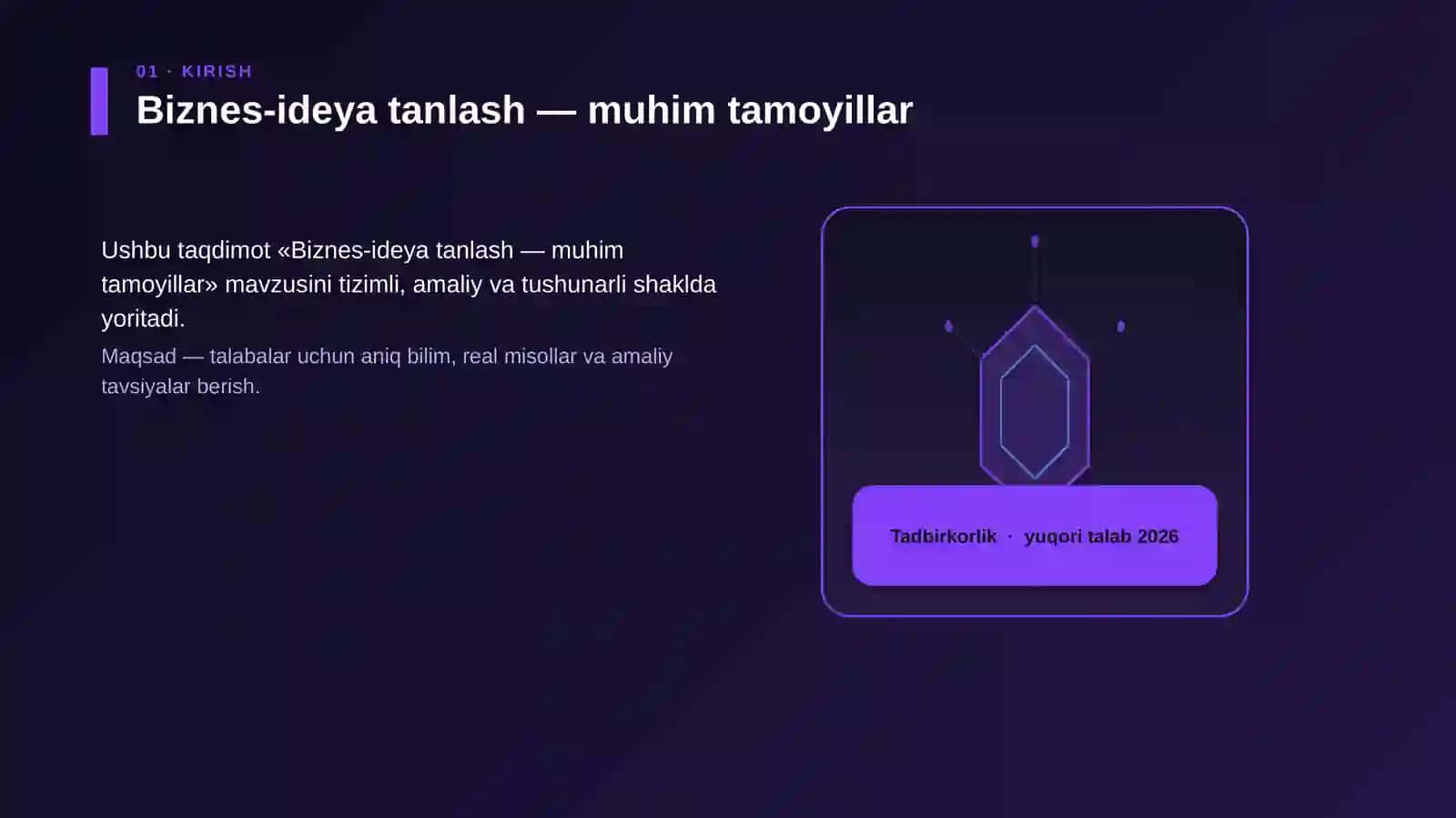 Biznes-ideya tanlash — muhim tamoyillar 3