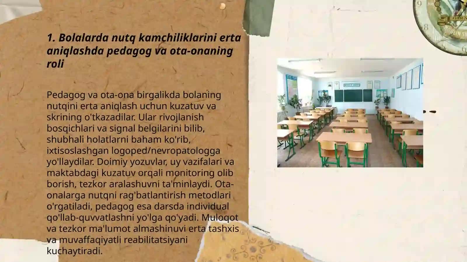 Bolalarda nutq kamchiliklarini bartaraf etish jarayonida pedagoglar va ota-onalarning o'zaro hamkorligi 3