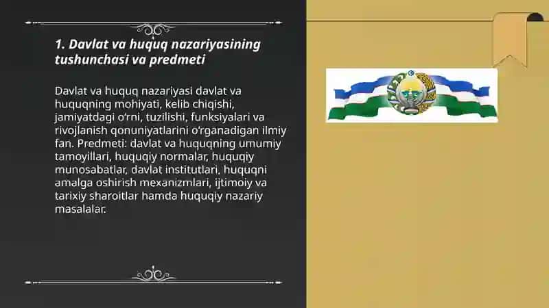 Davlat va Huquq nazariyasi haqida 3