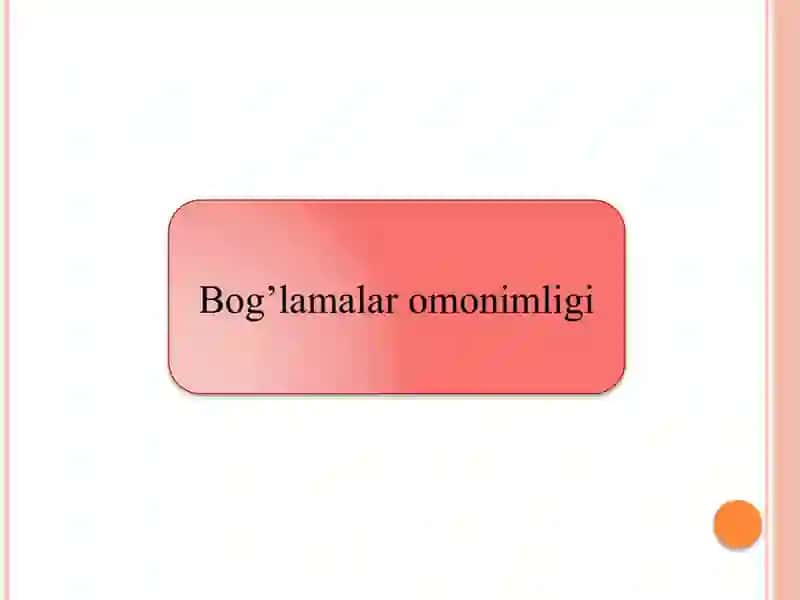 Bogʻlamalar 3