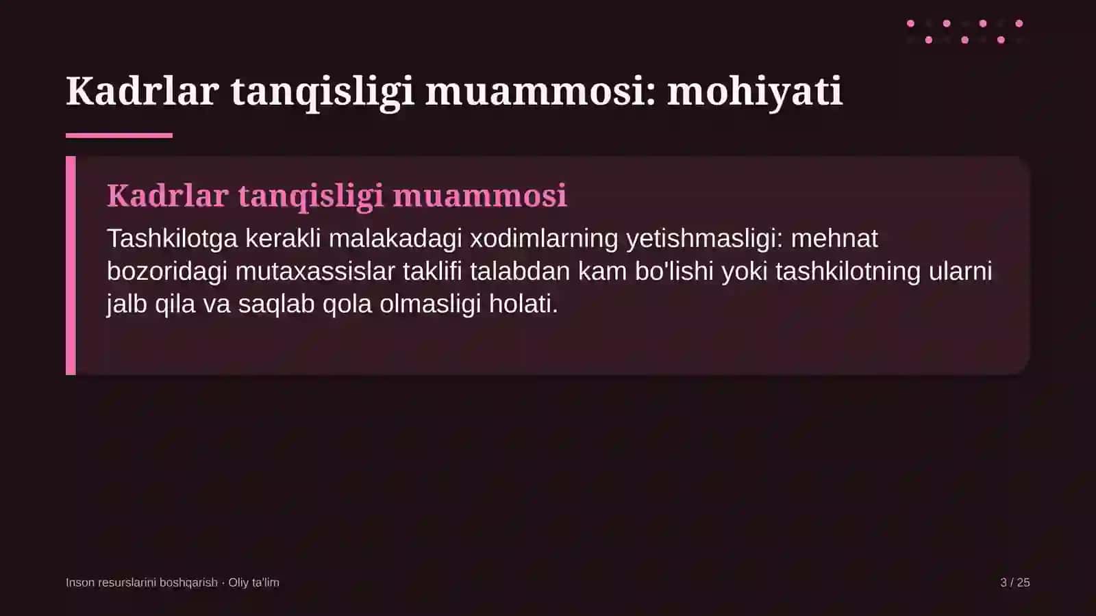 Kadrlar tanqisligi muammosi 3