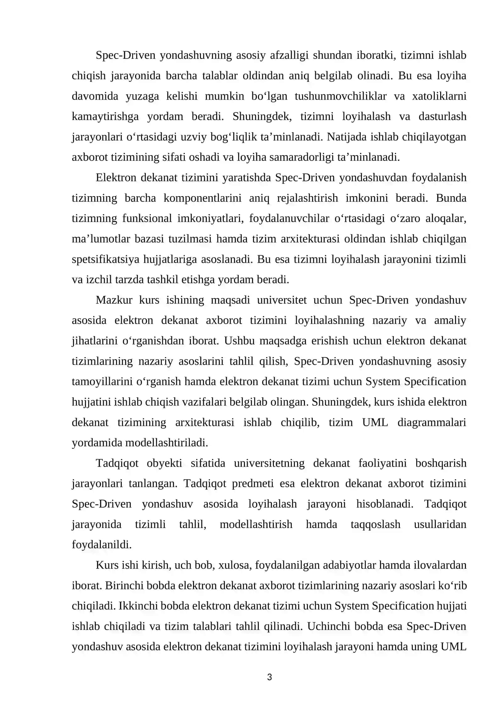 Universitet uchun Spec-Driven yondashuv asosida elektiron dekanat axborot tizimini loyihalash ( Yangi sikl ) 3