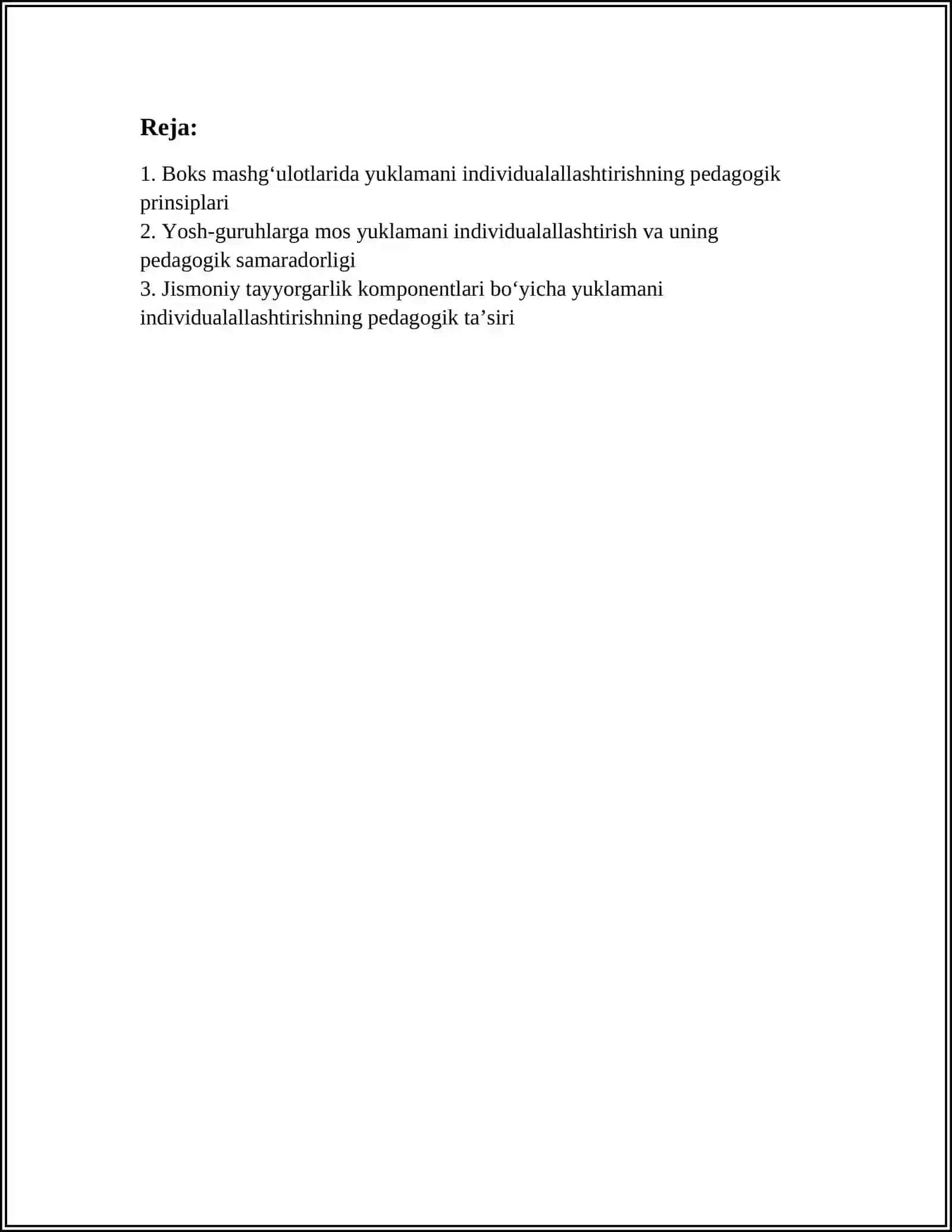 Boks mashgʻulotlarida yuklamani individualallashtirishning pedagogik samaradorligi 3