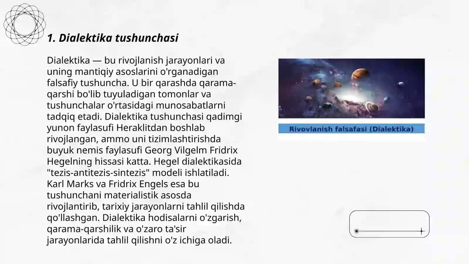 Rivojlanish falsafasi Dialektika 3