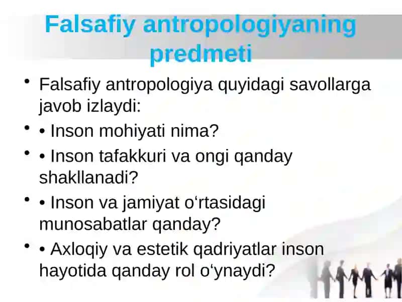 Falsafiy Antropologiya (Inson Falsafasi) 3