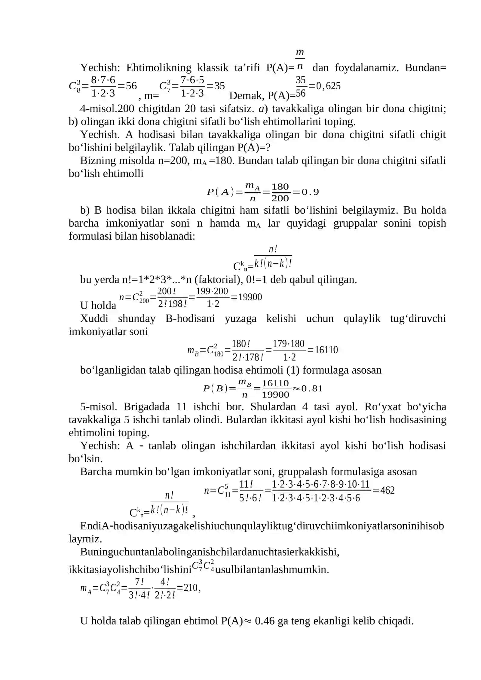 Ehtimollarning tushunchasi 3