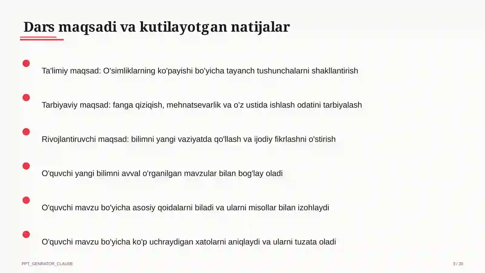 O'simliklarning ko'payishi (3-sinf) 3