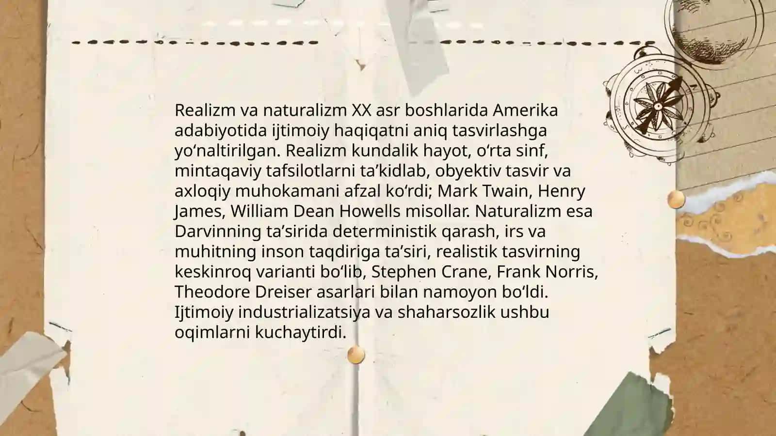 XX asr boshlarida Amerika adabiyoti 3