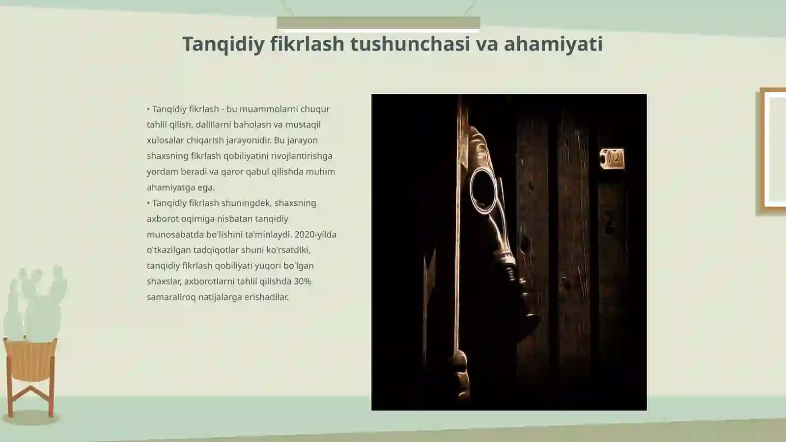 Tanqidiy fikrlash 3