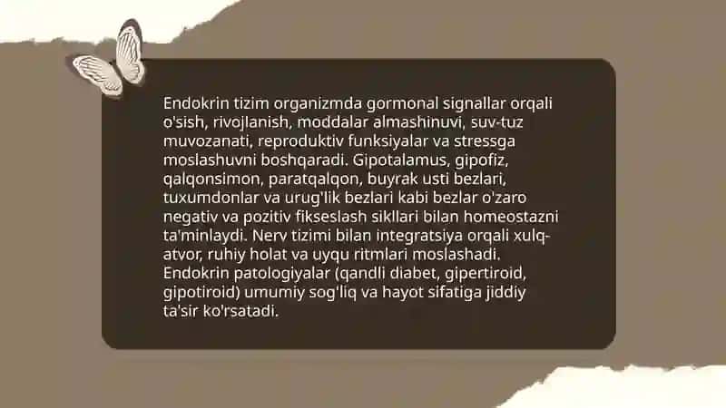 Endokrin tizimining inson organizmi va xulq atvorining ahamiyati 3