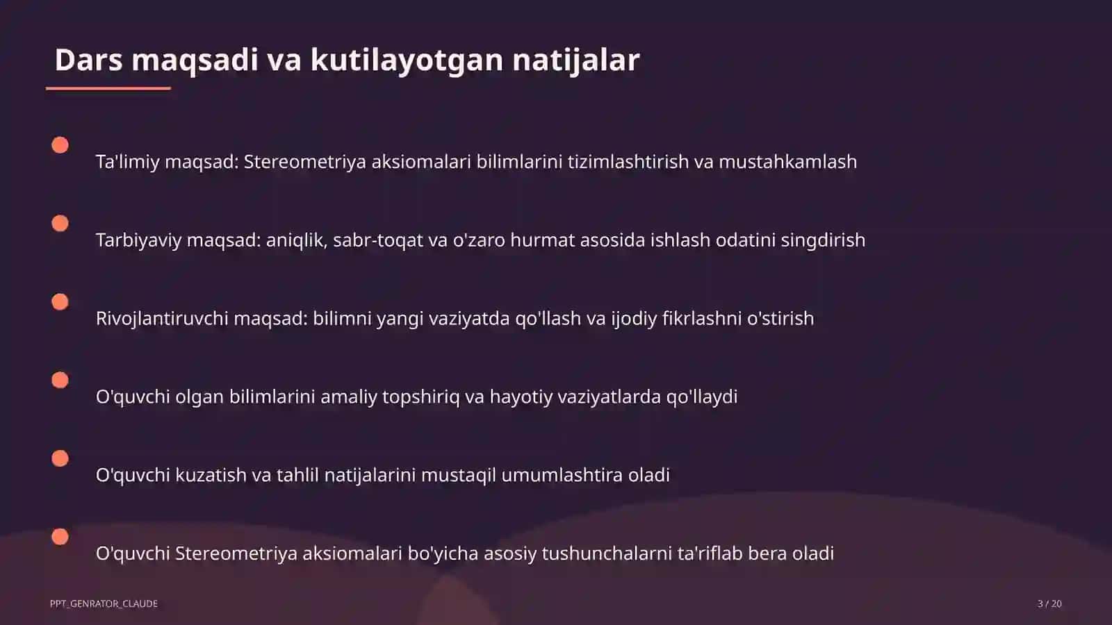 Stereometriya aksiomalari (10-sinf) 3