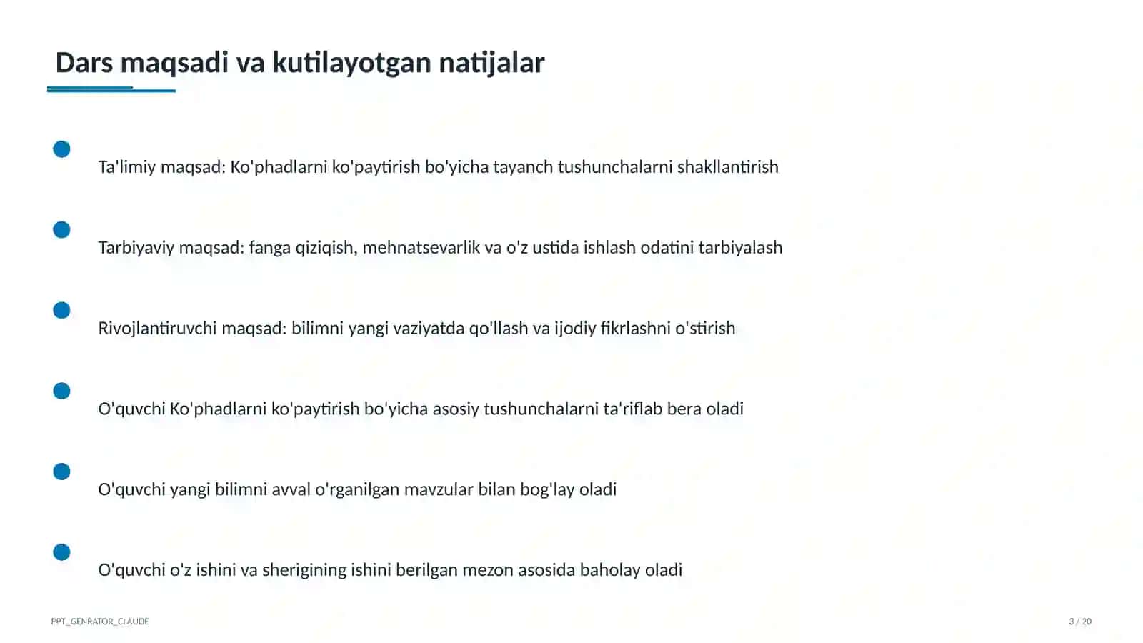 Ko'phadlarni ko'paytirish (7-sinf) 3
