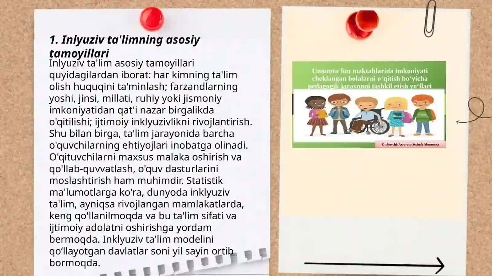 Inkulyiziv ta'limda Imkoniyati cheklangan ôquvchilarni akademik-ijtimoiy faoliyatini tashkil etishning bosqichlari 3