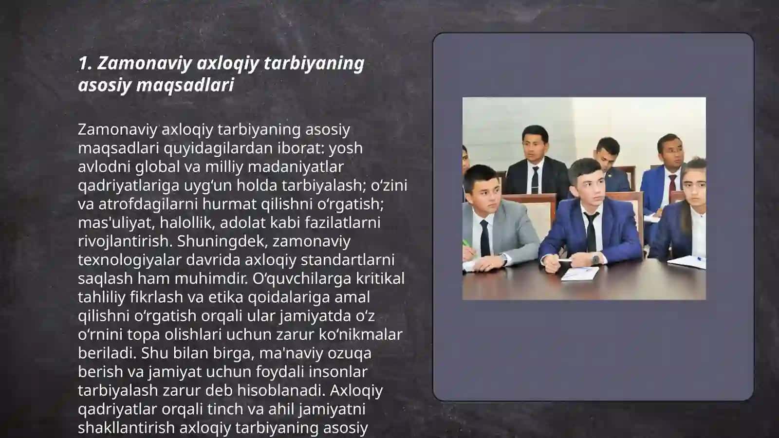 Zamonaviy axloqiy tarbiyaning yutuqlari va kamchiliklari 3