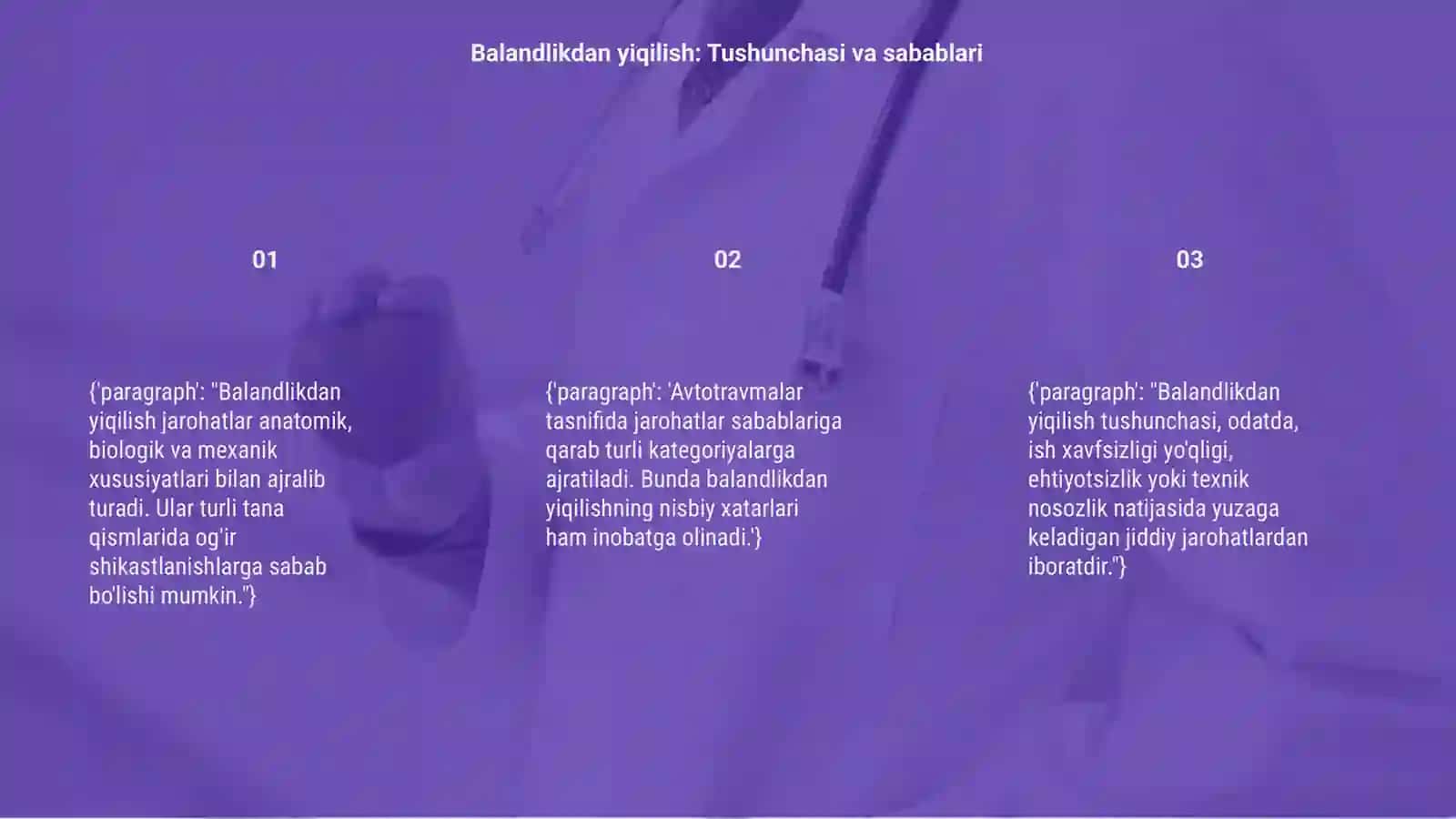 Balandlikdan yiqilish 3