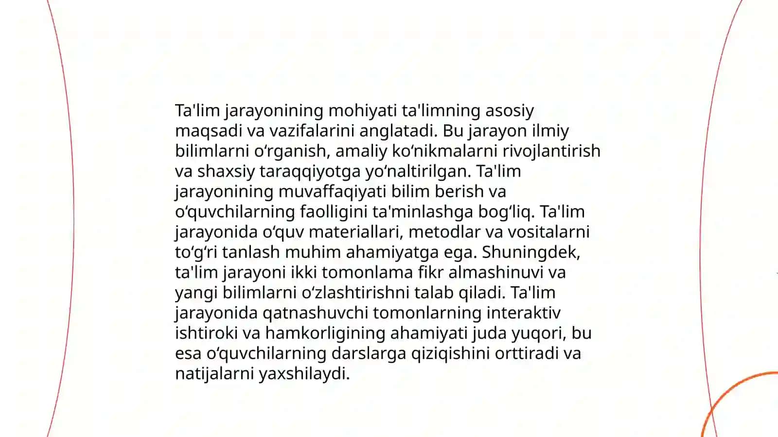 Ta'lim jarayoni yagona tizim sifatida 3