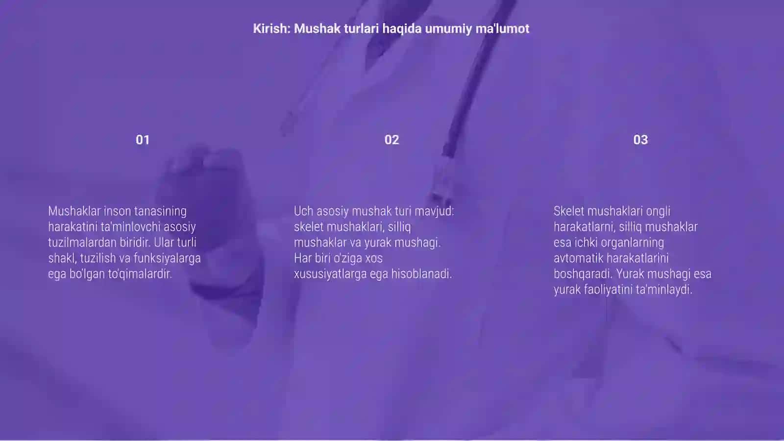 Kondalang targil va silliq mushaklarning qisqarish mexanizmi 3
