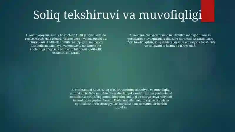 Tadbirkorlikning Soliq Va Audit Bilan Aloqalar 3
