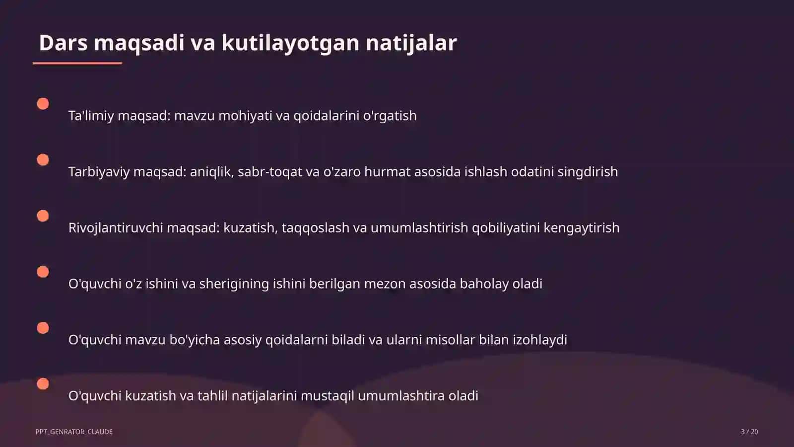 Uyushiq bo'laklar va tinish belgilari (8-sinf) 3
