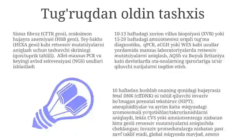 Retsessiv mutatsiyalarni aniqlash metodlari 3