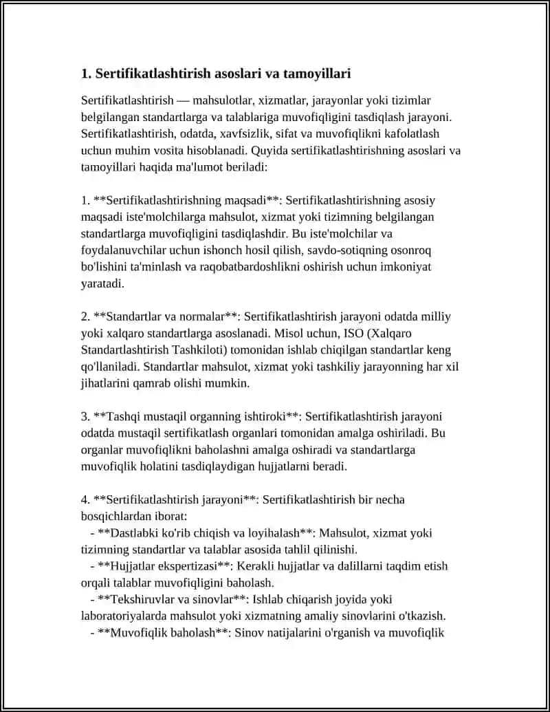 SERTIFIKATLASHTIRISH SXEMALARI O'RGANISH 3