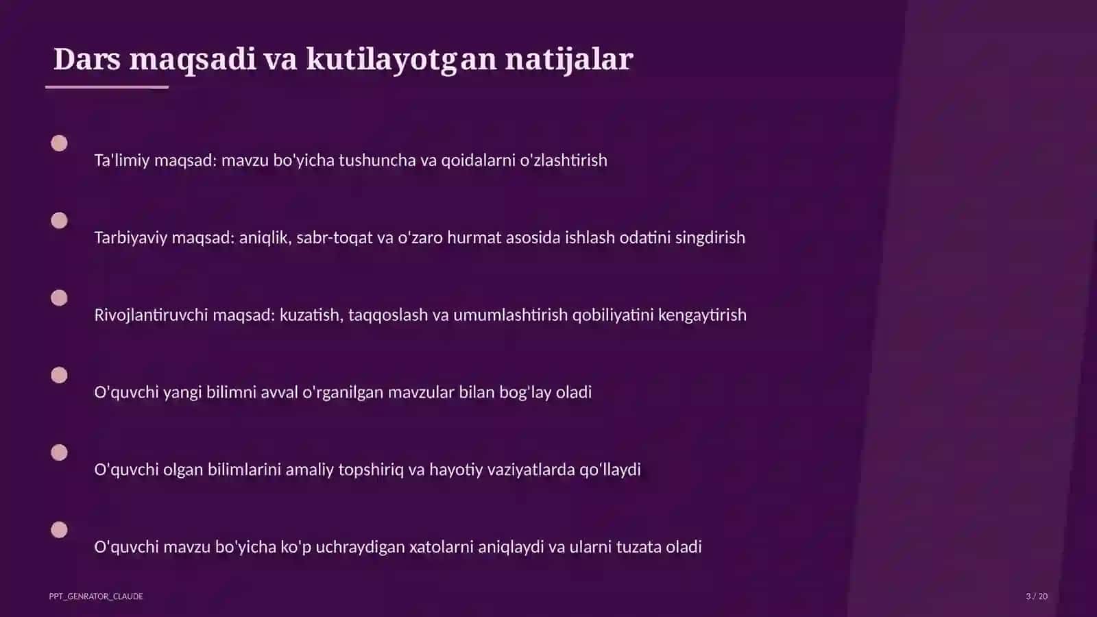 Tabiiy fanlar soatlari 3