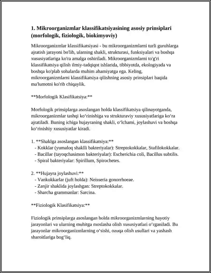 MIKROORGANIZMLAR KLASSIFIKATSIYASI 3