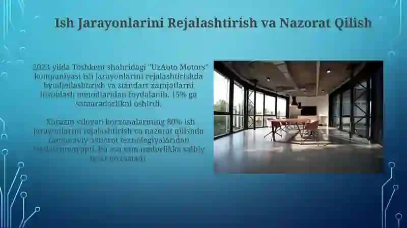 Ish Jarayonlarini Rejalashtirish va Nazorat Qilish 3