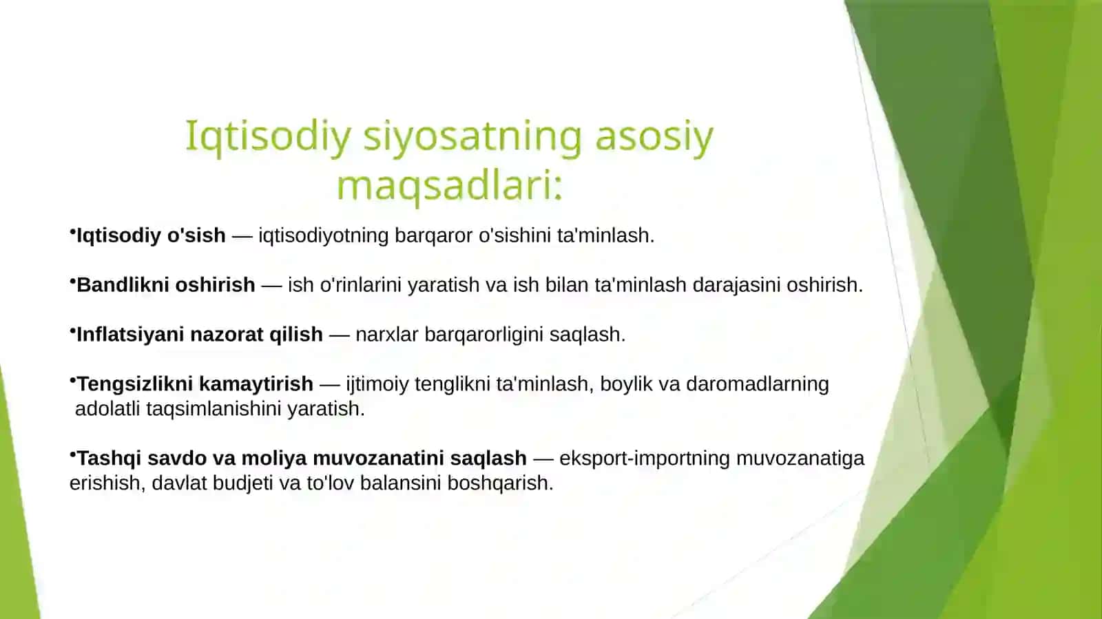 Iqtisodiyot siyosatga kirish 3