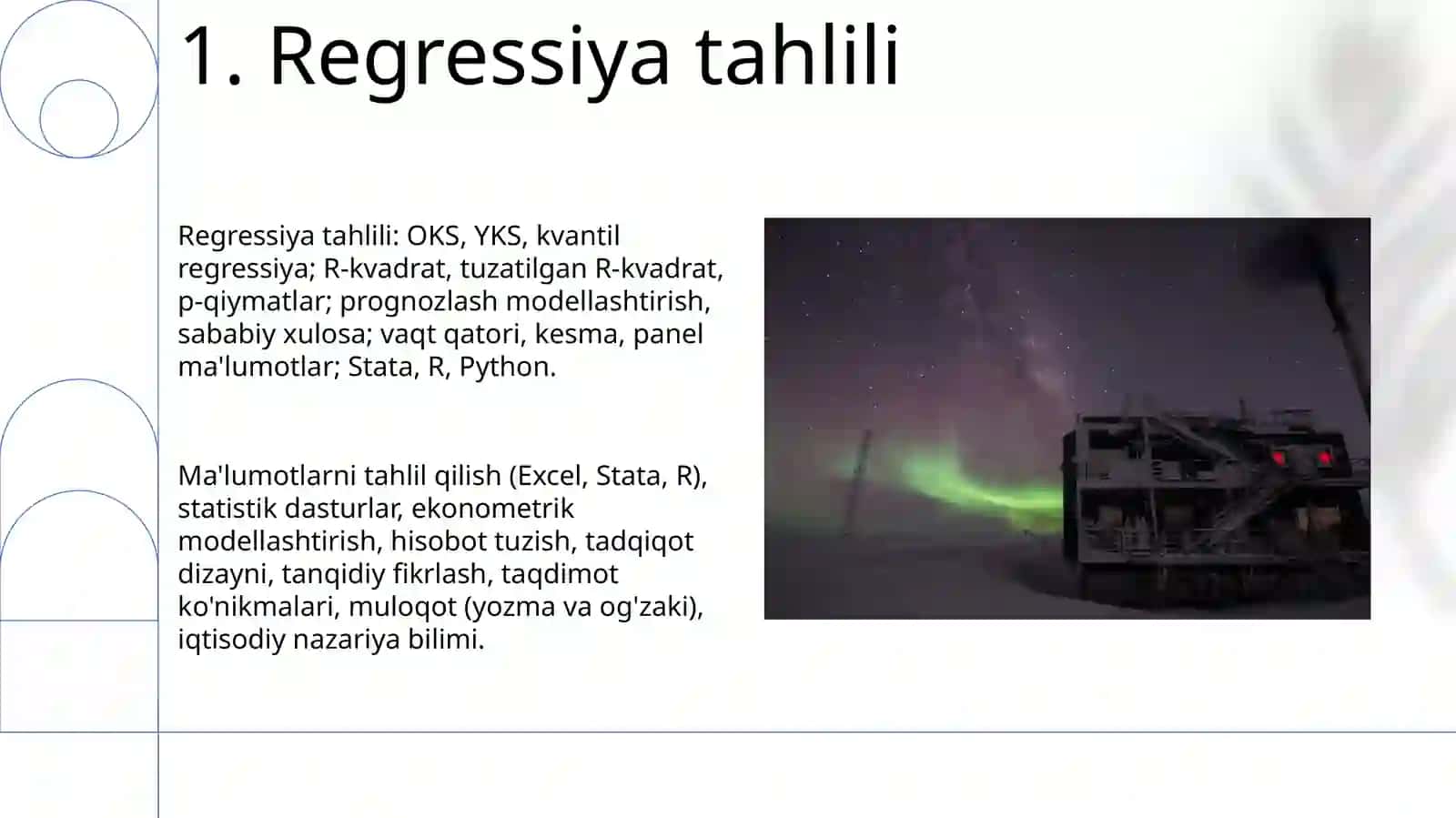 Iqtisodisodiy tadqiqot usullari va ko'nikmalari 3