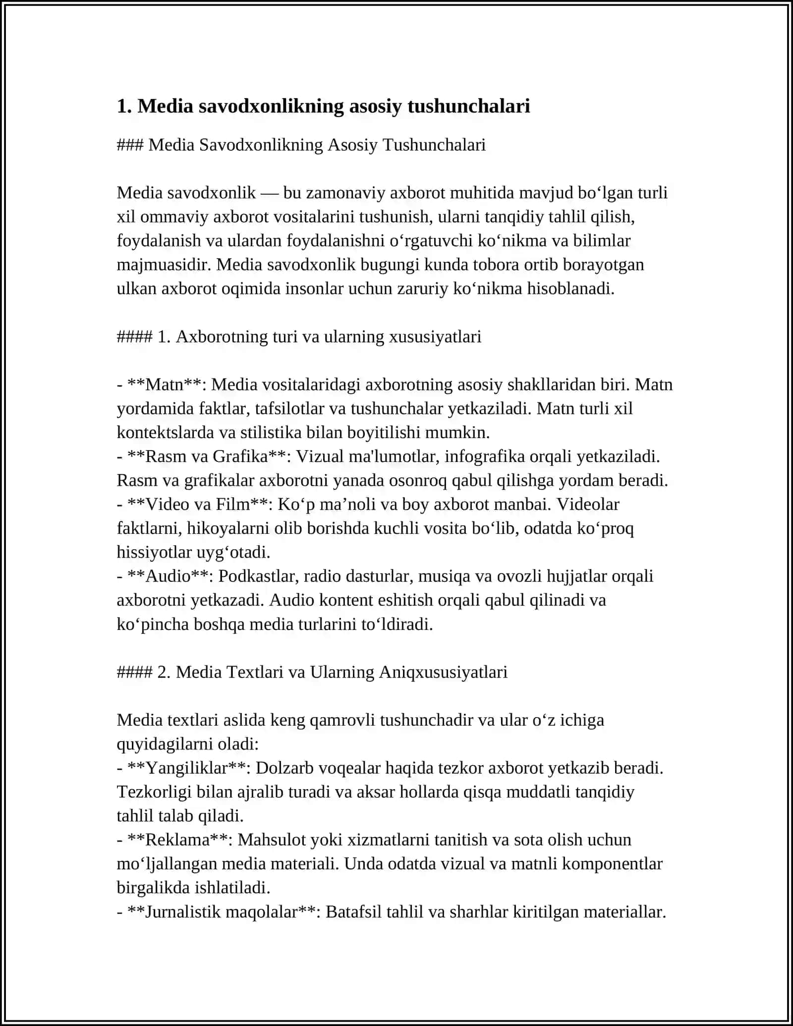 MEDIA SAVODXONLIKNI RIVOJLANTIRISH USULLARI 3