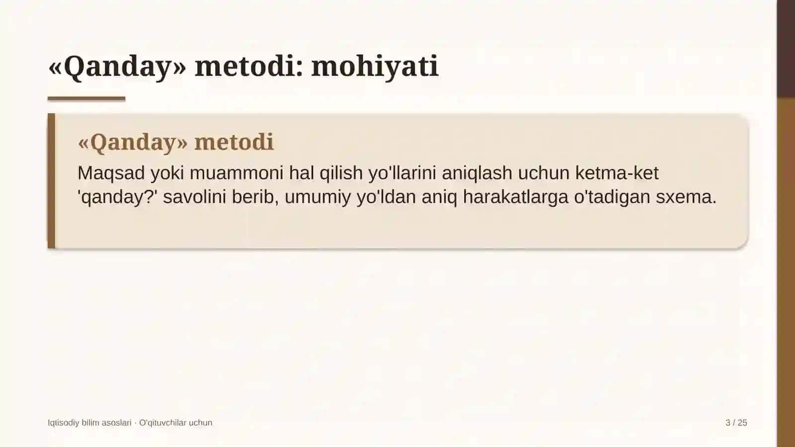 iqtisodiy bilim asoslari darslarida qanday metodidan foydalanish 3095 3
