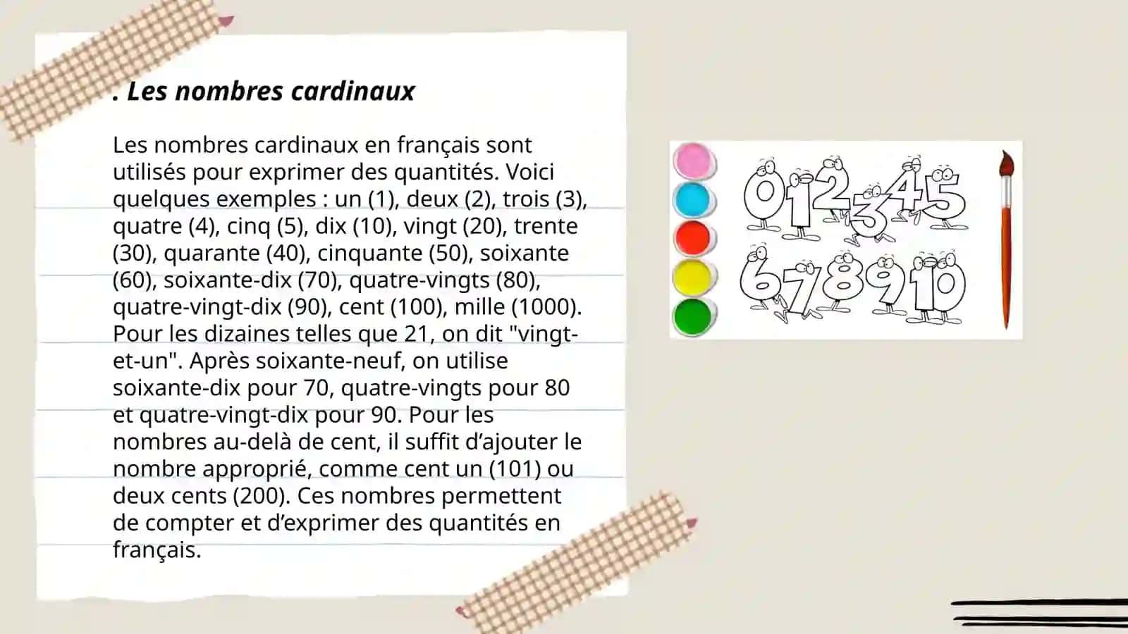Les nombres 3