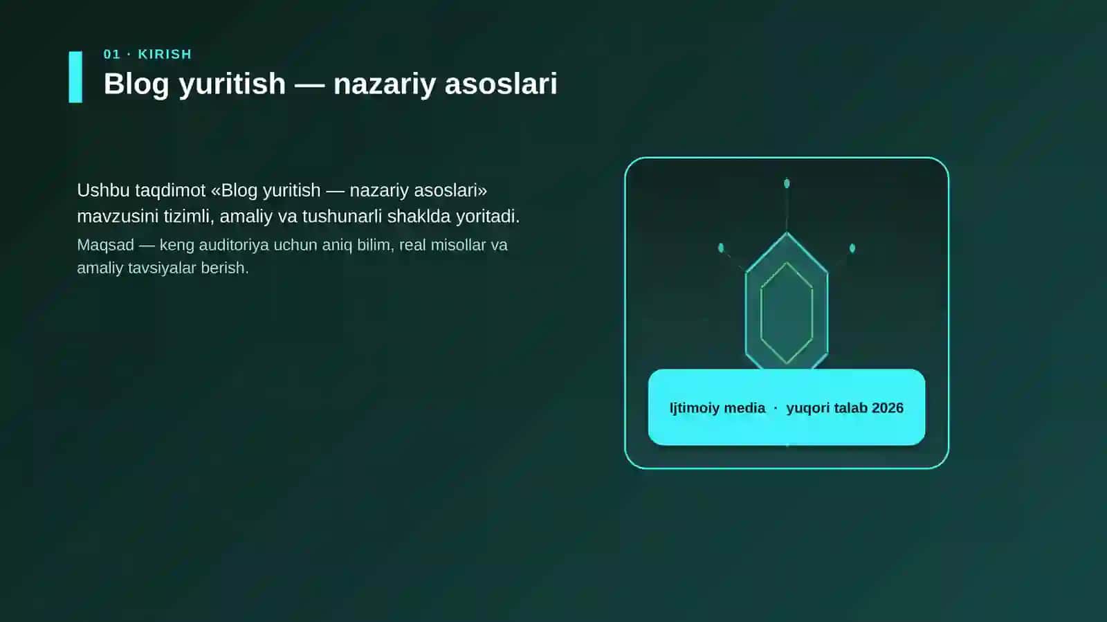 Blog yuritish — nazariy asoslari 3