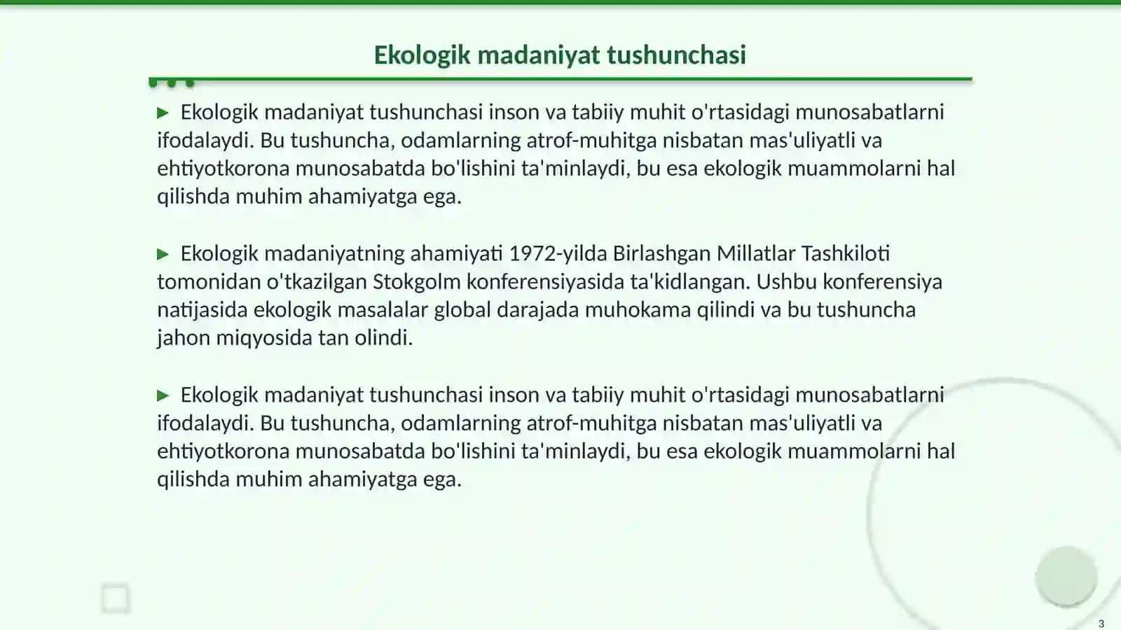 O'quvchilarda ekologik madaniyatni shakllantirish 3