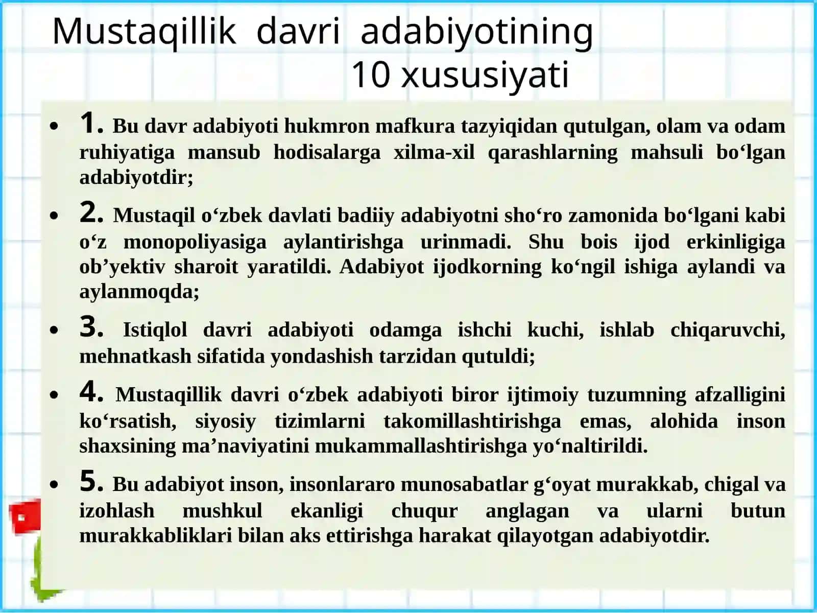 Mustaqillik davri adabiyoti 3