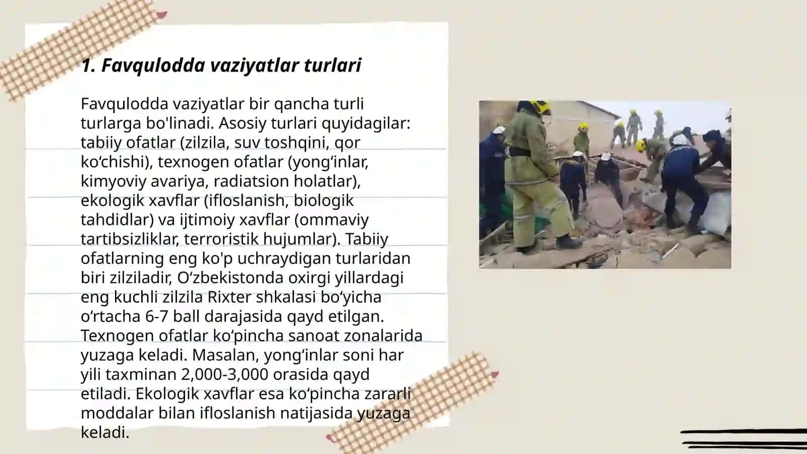 Favqulodda vaziyatlarda vujudga keluvchi jarohatlanish oʻchoqlarining tibbiy taktik tavsifi 3